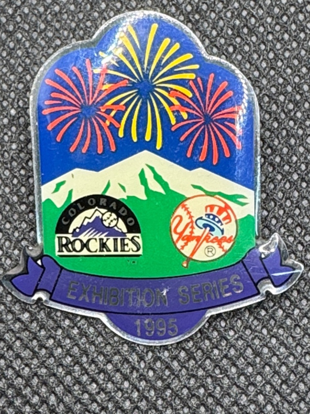 Colorado Rockies Exhibition Series 1995 Collectible Pin - Fireworks Design